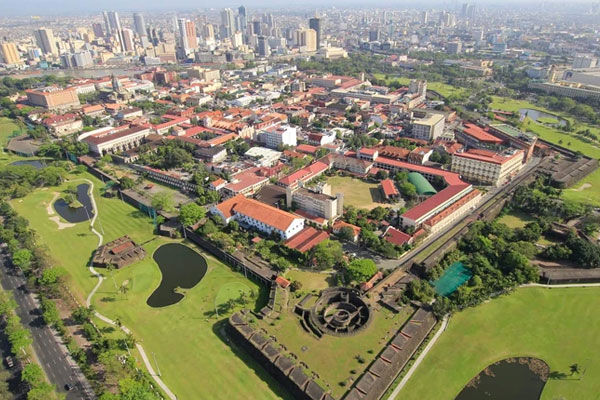 Metro Manila - Intramuros Aerial View